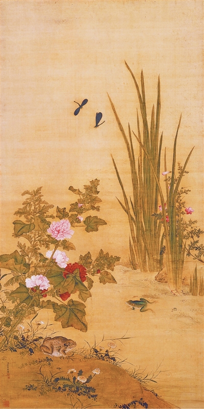 中国画《端阳景图》，作者余穉，故宫博物院藏。